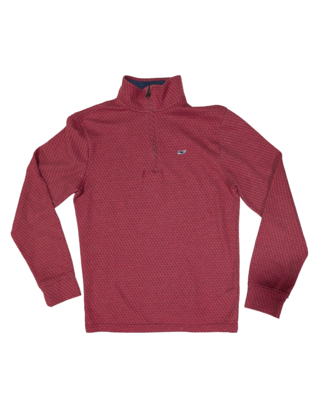 Vineyard Vines Saltwater Quarter Zip Mens XS Red Martini Glass Print Pullover - Picture 3 of 11